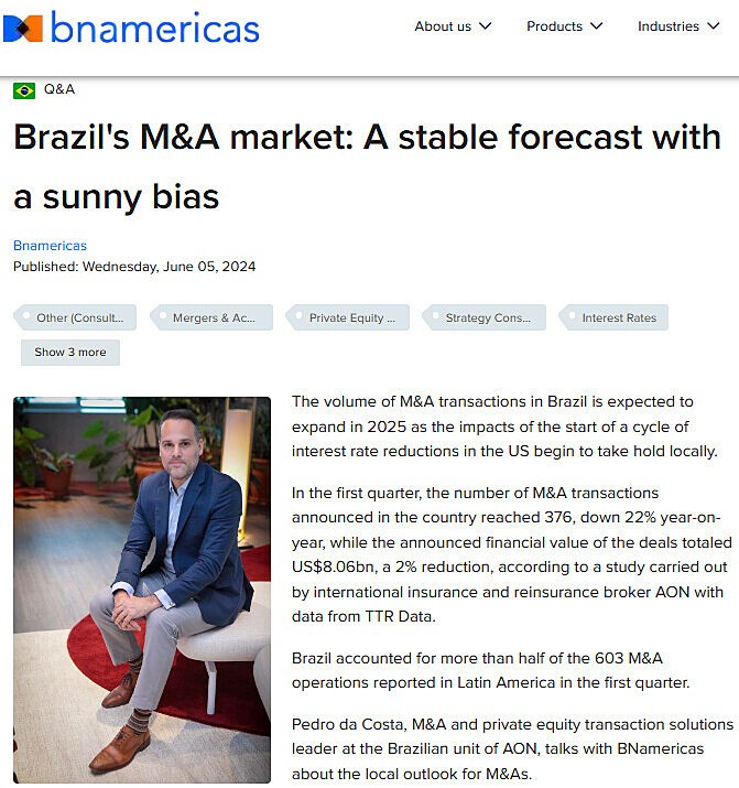 Brazil's M&A market: A stable forecast with a sunny bias